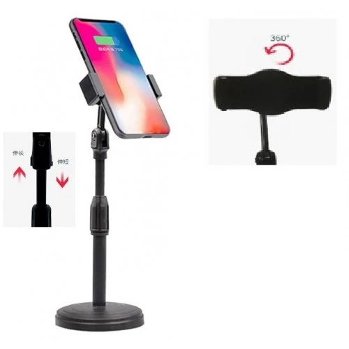 Periboia Teleskobik Masaüstü Telefon Tutucu 360 Derece Hareketli - 4