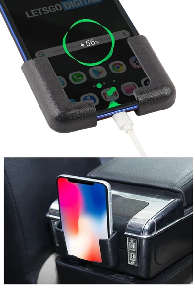 Periboia Araba Telefon Tutucu Cep Telefonu –Navigasyon Tutucu Ayarlanabilir Torpido Şarj Standı - 5