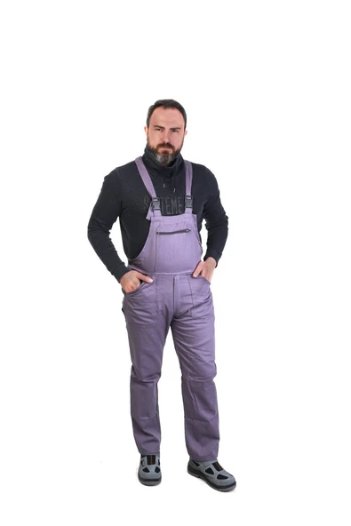 ESER - Gabardin Bahçivan Tulum - İş Tulumu - Gri - Resim 2