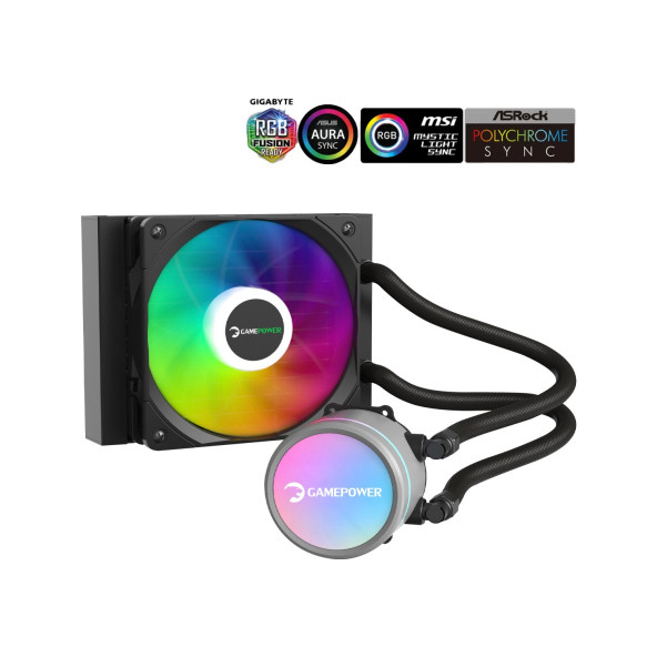 Gamepower Skadi V2 120 Argb 120MM Sıvı Işlemci Soğutucu Am5 ve LGA1700 Uyumlu