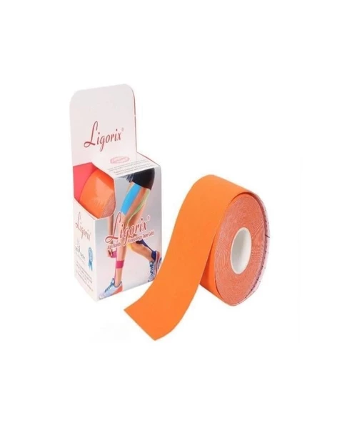 Ligorix Kinesio Tape Ağrı Bandı 5cmX5m Turuncu