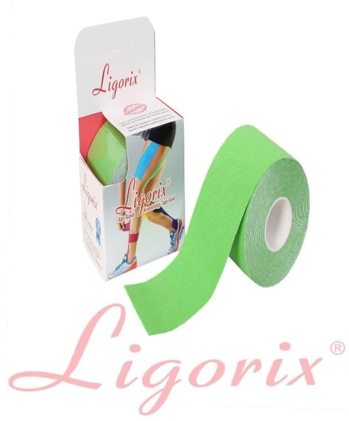 Ligorix Kinesio Tape Ağrı Bandı 5cmX5m Yeşil