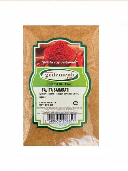 FAJİTA BAHARATI 500 GR ürün görseli