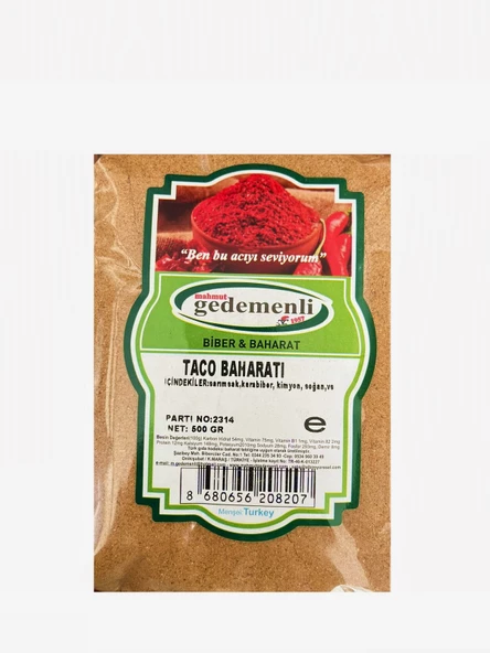 TACO BAHARATI 500 GR ürün görseli
