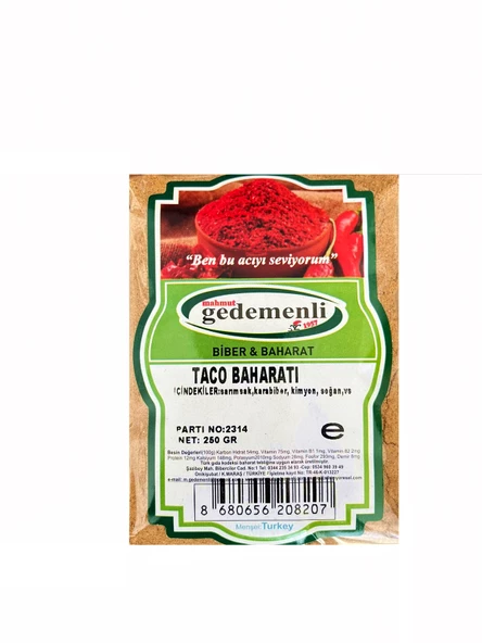 TACO BAHARATI 250 GR - 1