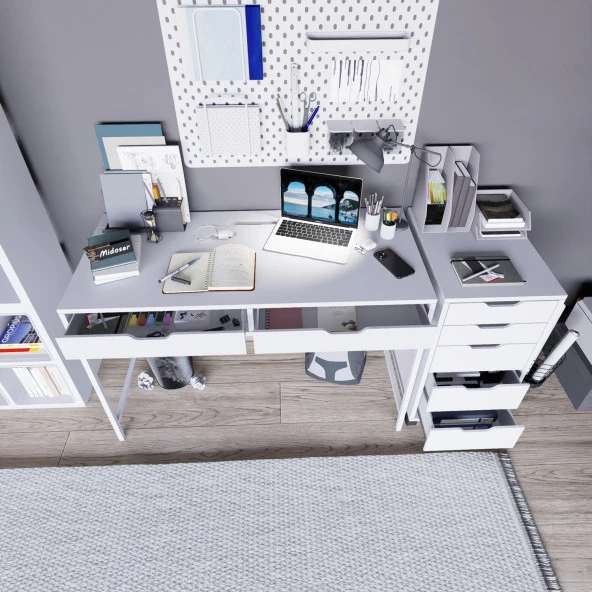 Midoser Duru Çalışma Masası Seti - 9