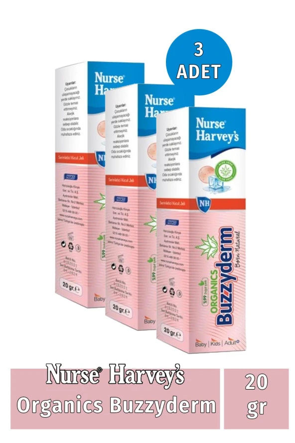 Nurse Harvey's Organics Buzzyderm 20 gr 3 Adet
