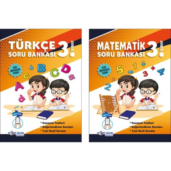 Dört İşlem Yayıncılık 3.Sınıf Türkçe / Matematik Soru Bankası