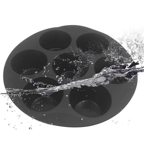 Periboia Silikon Airfryer Muffin Cupcake Kek -Kurabiye Pişirme Kalıbı 7 Bölmeli - 2