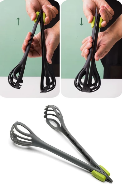 Periboia Paslanmaz Mutfak Maşası - 27 Cm Mangal Barbekü Maşası - 5