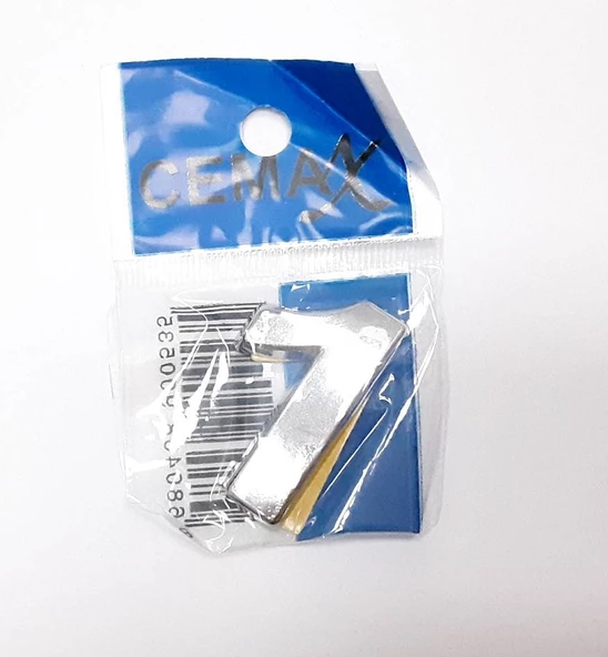 Periboia 4 Cm Plastik Krom Kaplama Kapı Numarası -1