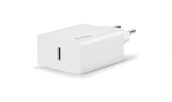 Ttec SmartCharger 20W PD Seyahat Hızlı Şarj Aleti + USB-C - USB-C 3A TYP-C Kablo Beyaz