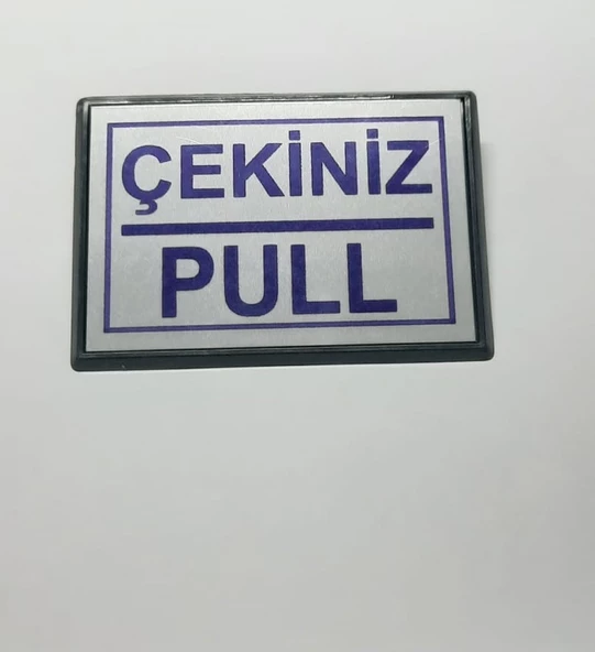 Periboia Pull Çekiniz Yapışkanlı Yönlendirme Tabelası 10 x 7 Cm Küçük Boy - 2