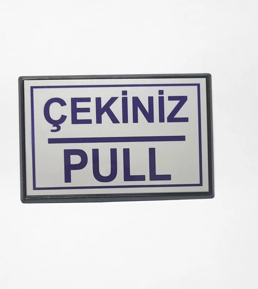 Periboia Pull Çekiniz Yapışkanlı Yönlendirme Tabelası 13 x 9 Cm Büyük Boy - 3