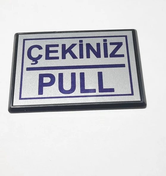 Periboia Pull Çekiniz Yapışkanlı Yönlendirme Tabelası 13 x 9 Cm Büyük Boy - 4