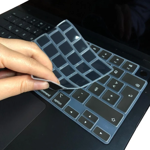 MacBook Klavye Koruyucu Eski Türkçe F Dizilim Daktilo Tip Uyumlu Silikon Kapak - Resim 2