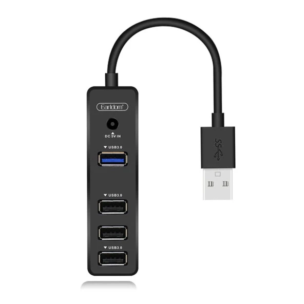 Earldom HUB07 Tak Çalıştır 3 Adet Usb 2.0 ve 1 Adet Usb 3.0 Çıkışlı Usb Çoklayıcı