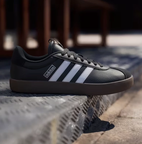 Adidas VL Court 3.0 Siyah Beyaz Kadın Spor Ayakkab ID8796 - Resim 2