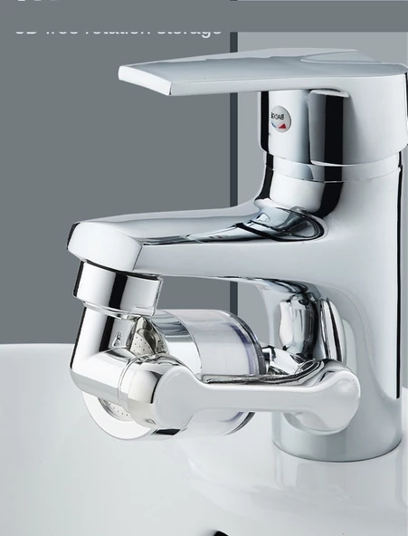 Periboia Filtreli Kireç Hapsedici Robotik Kol Musluk Başlığı - Mutfak Banyo Musluk Uzatma Aparatı Ucu - 4