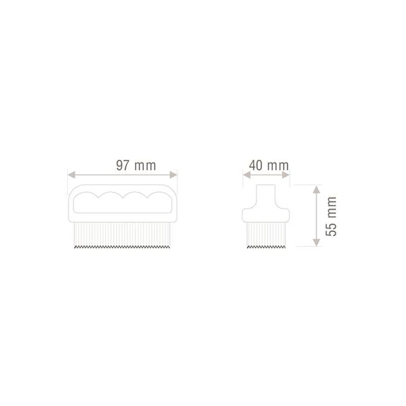 Periboia Tırnak ve Yaka Fırçası - 3