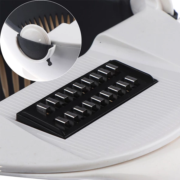 Periboia 5 Fonksiyonlu Dönen Süzgeçli Rende Doğrayıcı Dilimleyici Aparat - Resim 2