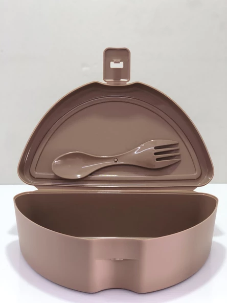 Periboia Kivi Model Lunch Box Saklama Kabı – Çatal Kaşık Hediyeli - Resim 3