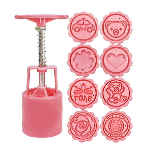 Periboia 7 Parça Fondan Dekoratif Hamur Punch Seti - Kurabiye Bisküvi Kalıbı - Resim 2