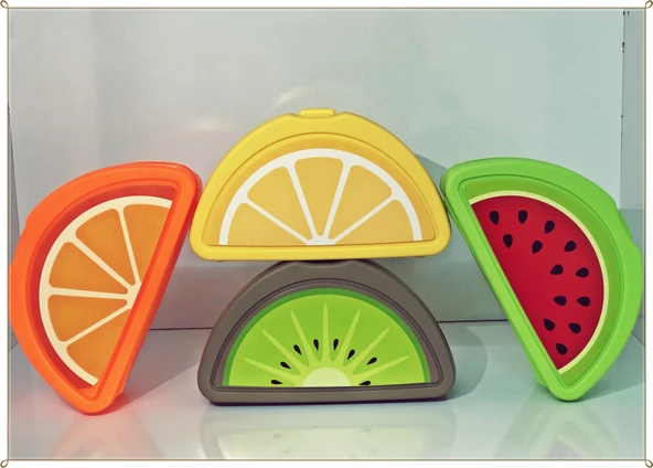 Periboia Kivi Model Lunch Box Saklama Kabı – Çatal Kaşık Hediyeli - Resim 4