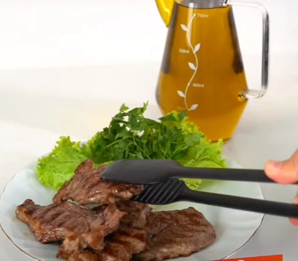 Periboia Yanmaz Yapışmaz Plastik Servis Ve Izgara Maşası - 5