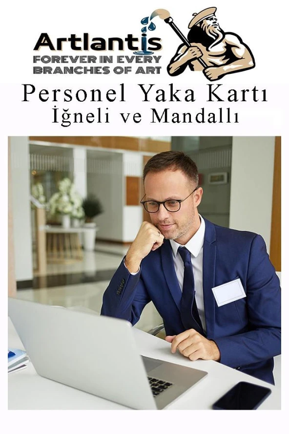 Personel Şeffaf Yaka Kartı İğneli ve Mandallı 10 Adet Pvc Yaka Kartlığı Kimlik Korumalı Büro Ofis Okul - 4