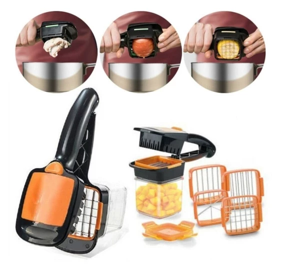 Periboia 5 In 1 Pratik Hazneli Sebze Meyve Doğrayıcı - 2