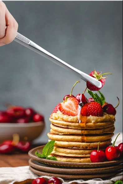 Periboia Et Kızartma Maşası - Pratik Pişirme Cımbızı - Profesyonel Cımbız Maşa - Resim 2