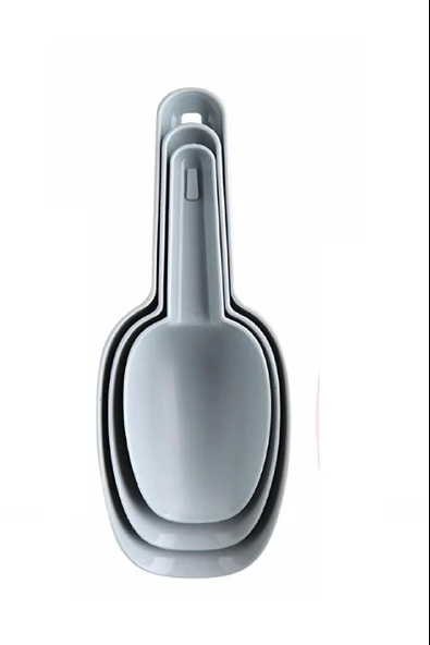 Periboia 3lü İçiçe Geçen Erzak Küreği Bakliyat Un Buz Küreği - Resim 2