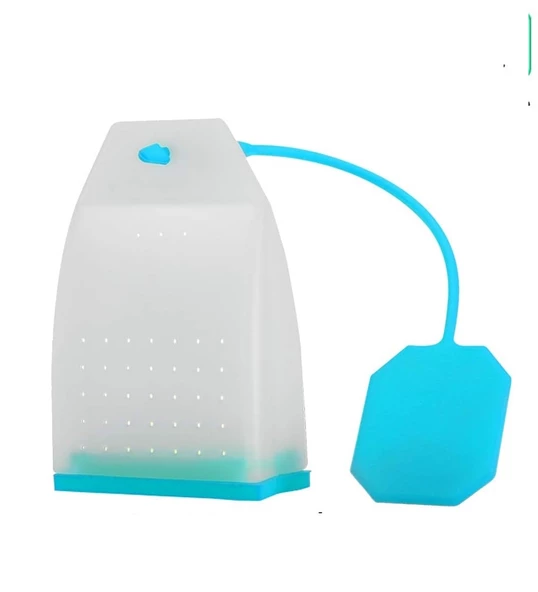 Periboia Poşet Çay Şeklinde Silikon Yaprak Çay Süzgeci Çay Kaşığı Demlik Topu Bitki Çayı Filtresi - Resim 5