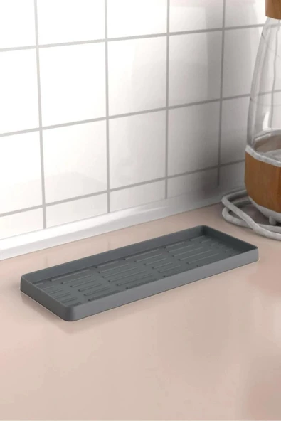 Periboia Tırtıklı Silikon Yağdanlık Altlığı Yağdanlık Standı Tutucu - Resim 5