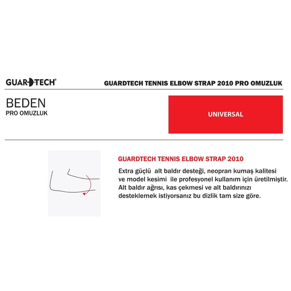 Guardtech Tennis Elbow Strap Tenisçi Dirsekliği  -STD - 2
