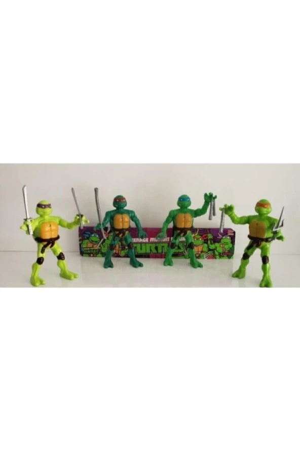 Farbu Ninja Kaplumbağlar 4'lü Set Pvc H48 - 3