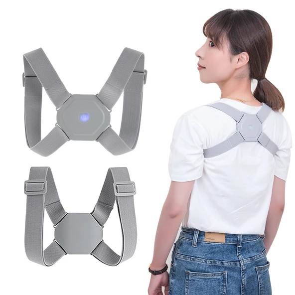 Periboia Unisex Titreşim Sensörlü Kamburluk Önleyici Dik Duruş Ayarlanabilir Akıllı Korse