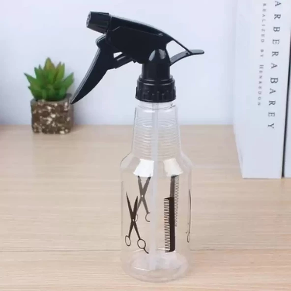 Periboia Profesyonel Berber Kuaför Sprey Şeffaf Boş Fısfıs Şişe Plastik (500 Ml)- BF104 - 4