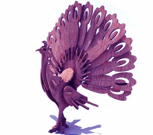 Periboia 3D Ahşap Puzzle - Motosiklet - 3