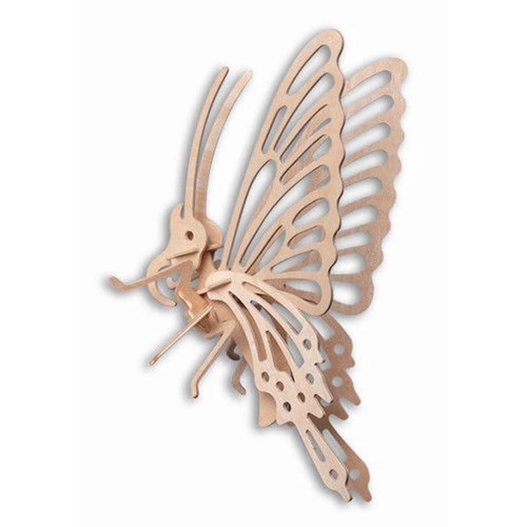 Periboia 3D Ahşap Puzzle - Kelebek - 2