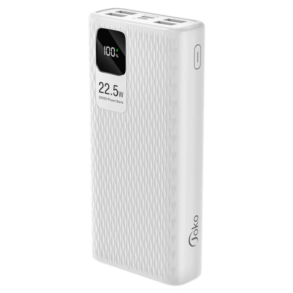 Joko A29Q 1 Adet 22.5W Usb / 3 Adet 15W Usb ve 1 Adet 20W Type-C Çıkışlı 20.000 mAh PD Powerbank