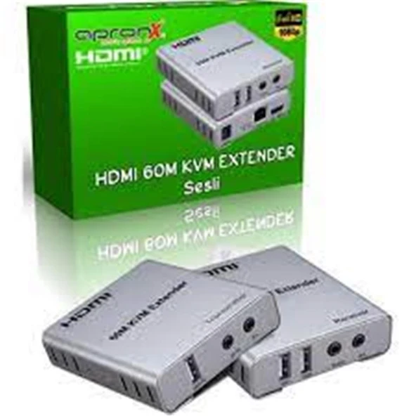 Apronx APX-USB60M 60M Cat5e-Cat6 60metre USB Full HD Extender - Resim 3
