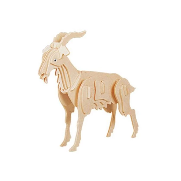 Periboia 3D Ahşap Puzzle - Keçi - 2