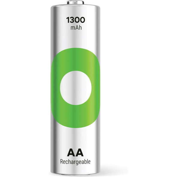 GP Batteries ReCyko 1300 AA Kalem Ni-Mh Şarjlı Pil, 1.2 Volt, 4'lü Kart - 3