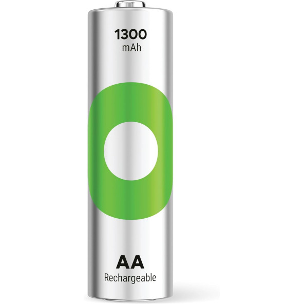 GP Batteries ReCyko 1300 AA Kalem Ni-MH Şarjlı Pil, 1.2 Volt, 2'li Kart - 3
