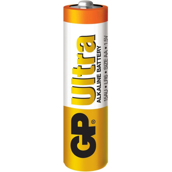 Gp Batteries Gp15Au Ultra Alkalin Lr6/E91/Aa Kalem Pil, 1.5 Volt, 2'Li Kart - 2