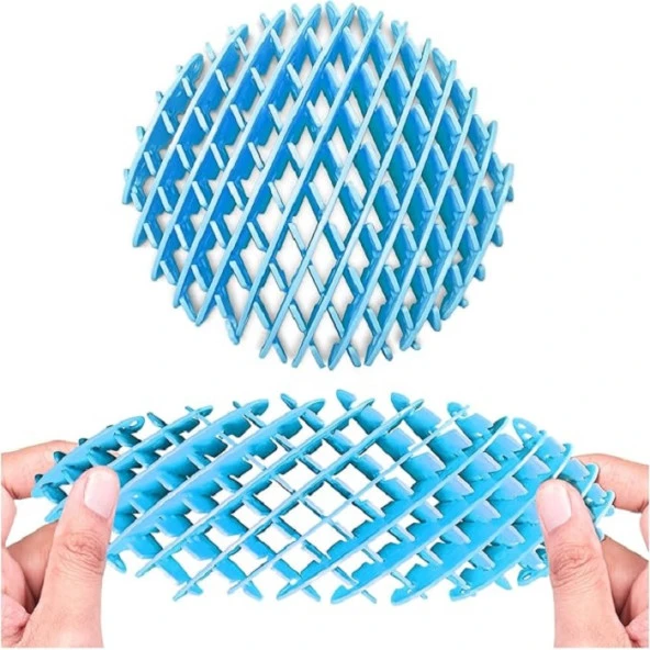 YENİ NESİL MAVİ SOLUCAN STRES OYUNCAĞI TOP ANAHTARLIKLI MODEL 2 ÖZELLİKLİ VIP NEW BLUE FIDGET WORM - Resim 5