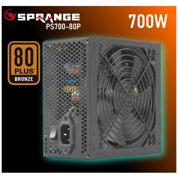 prange 700W 80 Plus Bronze Power Supply PS700-80P Psu