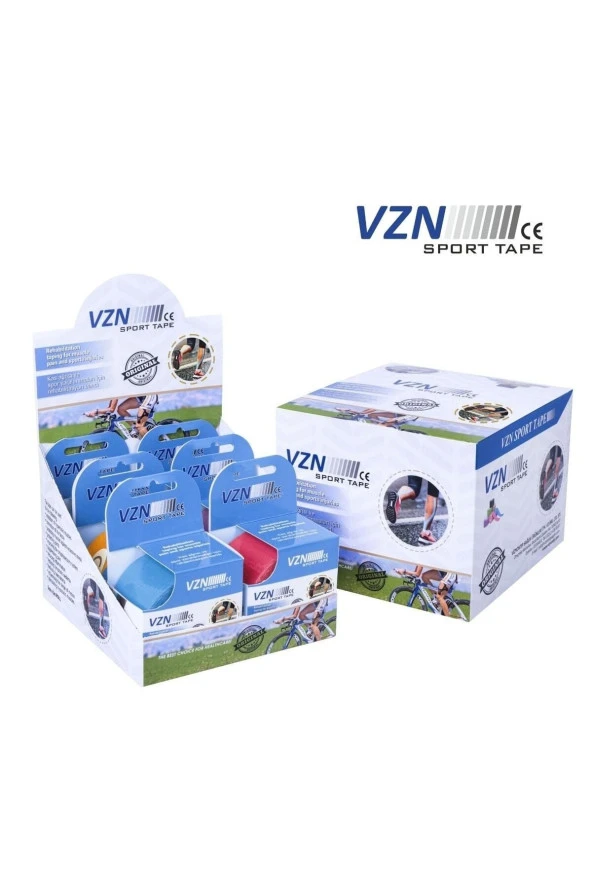 VZN Tape Ten Rengi Sport Tape Ağrı Bandı 5 Mt X 5 Cm 3 Adet